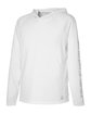 HUK Men's Lopro Long Sleeve Pursuit Hooded T-Shirt white OFQrt