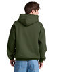 Jerzees Unisex Rugged Hooded Sweatshirt military green ModelBack