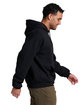 Jerzees Unisex Rugged Hooded Sweatshirt black ink ModelSide