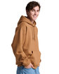 Jerzees Unisex Rugged Hooded Sweatshirt golden pecan ModelSide