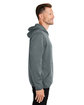 HUK Men's Performance Hooded Fleece Pullover volcnc ash hthr ModelSide