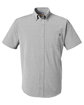 HUK Men's Kona Solid Short Sleeve Shirt harbor mist OFFront