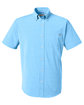 HUK Men's Kona Solid Short Sleeve Shirt marolina blue OFFront