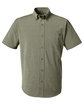 HUK Men's Kona Solid Short Sleeve Shirt moss OFFront