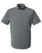 HUK Men's Kona Solid Short Sleeve Shirt volcanic ash OFFront