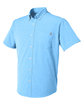 HUK Men's Kona Solid Short Sleeve Shirt marolina blue OFQrt