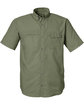 HUK Men's Tide Point Short Sleeve Shirt moss OFFront