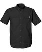 HUK Men's Tide Point Short Sleeve Shirt black OFFront