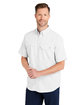 HUK Men's Tide Point Short Sleeve Shirt white ModelQrt