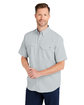 HUK Men's Tide Point Short Sleeve Shirt harbor mist ModelQrt