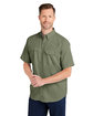 HUK Men's Tide Point Short Sleeve Shirt moss ModelQrt