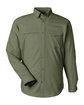 HUK Men's Tide Point Long Sleeve Shirt moss OFFront