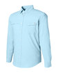 HUK Men's Tide Point Long Sleeve Shirt crystal blue OFQrt