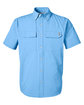 HUK Men's Creekbed Short Sleeve Shirt marolina blue OFFront