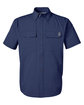 HUK Men's Creekbed Short Sleeve Shirt naval academy OFFront