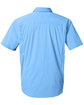 HUK Men's Creekbed Short Sleeve Shirt marolina blue OFBack