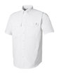 HUK Men's Creekbed Short Sleeve Shirt white OFQrt