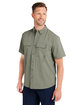 HUK Men's Creekbed Short Sleeve Shirt moss ModelQrt