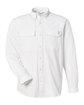 HUK Men's Creekbed Long Sleeve Shirt white OFFront