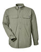 HUK Men's Creekbed Long Sleeve Shirt moss OFFront