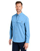 HUK Men's Creekbed Long Sleeve Shirt marolina blue ModelQrt