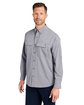 HUK Men's Creekbed Long Sleeve Shirt night owl ModelQrt