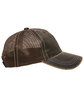 Outdoor Cap Unstructured Mesh Back Hat brown ModelSide