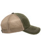 Outdoor Cap Unstructured Mesh Back Hat olive/ khaki ModelSide