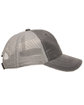 Outdoor Cap Unstructured Mesh Back Hat charcoal/ lt gry ModelSide