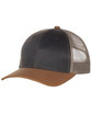 Outdoor Cap Structured Tri-Color Mesh Back Trucker brown/ khk/ duk ModelQrt