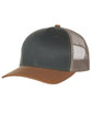 Outdoor Cap Structured Tri-Color Mesh Back Trucker olive/ khk/ duk ModelQrt