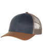 Outdoor Cap Structured Tri-Color Mesh Back Trucker navy/ khaki/ duk ModelQrt