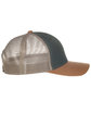 Outdoor Cap Structured Tri-Color Mesh Back Trucker olive/ khk/ duk ModelSide