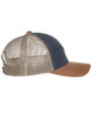 Outdoor Cap Structured Tri-Color Mesh Back Trucker navy/ khaki/ duk ModelSide