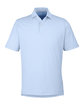 Fairway & Greene Men's USA Made Mini Stripe Tech Polo bluff OFFront