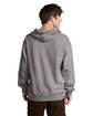 Jerzees Unisex Ultimate CVC Ring-Spun Hooded Sweatshirt rock ModelBack