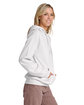 Jerzees Unisex Ultimate CVC Ring-Spun Hooded Sweatshirt white ModelSide