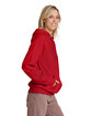 Jerzees Unisex Ultimate CVC Ring-Spun Hooded Sweatshirt true red ModelSide