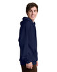 Jerzees Unisex Ultimate CVC Ring-Spun Hooded Sweatshirt j navy ModelSide