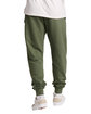 Jerzees Unisex Ultimate CVC Ring-Spun Pocket Jogger Sweatpant military grn hth ModelBack