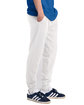 Jerzees Unisex Ultimate CVC Ring-Spun Pocket Jogger Sweatpant white ModelSide