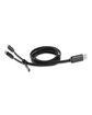 Prime Line Zipper Charging Cable black ModelSide