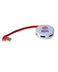 Prime Line Round 4-Port USB Hub red/ white DecoQrt