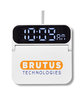Prime Line Foldable Alarm Clock & Wireless Charger white DecoFront