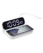 Prime Line Foldable Alarm Clock & Wireless Charger white DecoQrt