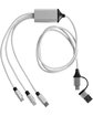 Prime Line 3-in-1 Charging Cable with Dual Input silver ModelBack