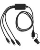 Prime Line 3-in-1 Charging Cable with Dual Input black ModelBack