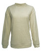 J America Ladies' Weekend French Terry Mock Neck Crew  OFFront