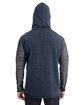 J America Adult Omega Stretch Hooded Sweatshirt  ModelBack