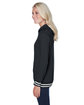 J America Ladies' Relay Hooded Sweatshirt  ModelSide
